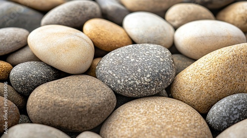   A high-resolution image showing diverse colored and sized rocks arranged in the center of the frame