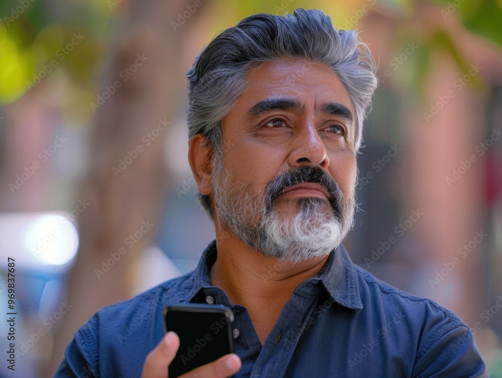 Intelligent, Confident Businessman on Cellphone Intelligent, Confident Businessman on Cellphone