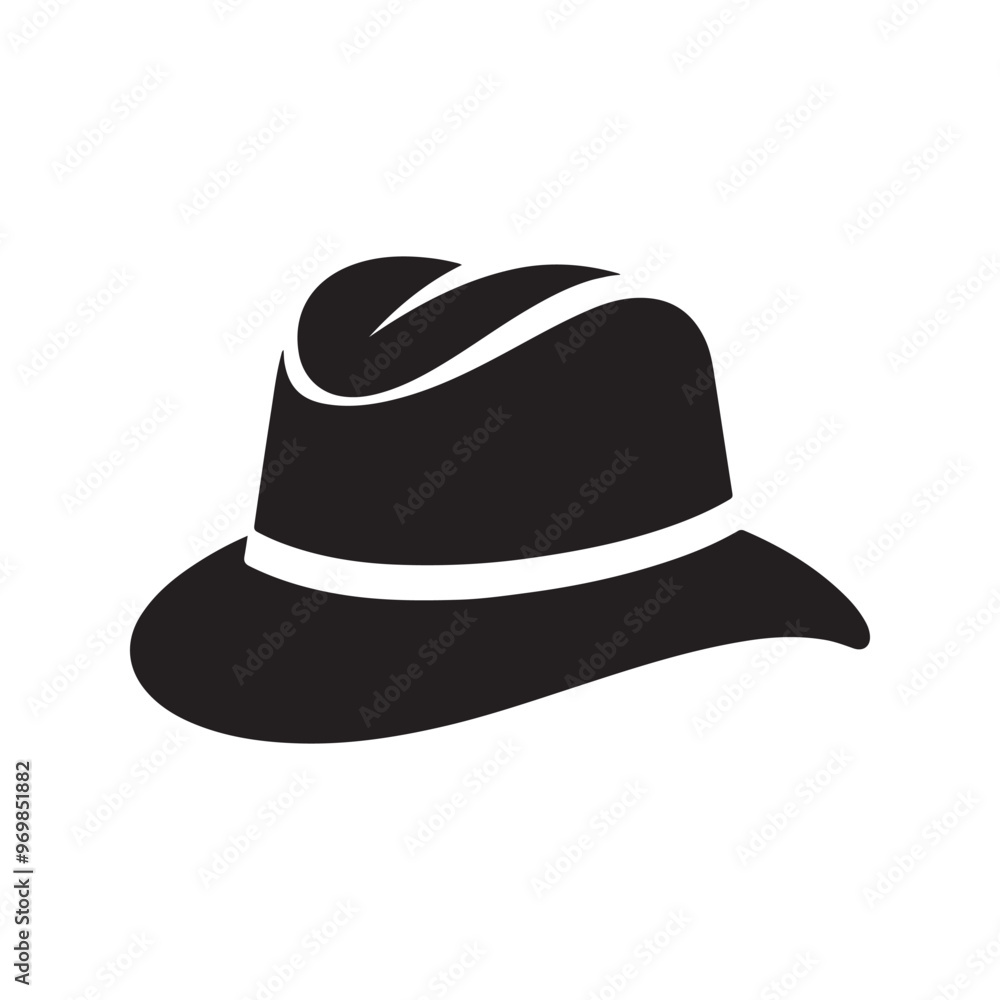 Stylish Hat Cap Silhouette Vectors for Print & Web Design Stylish Hat Cap Silhouette Vectors for Print & Web Design