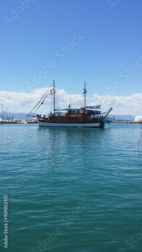 ship in the sea
