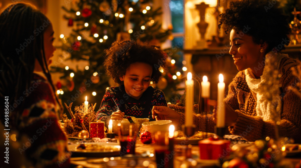 Family gathering Christmas dinner Family gathering Christmas dinner