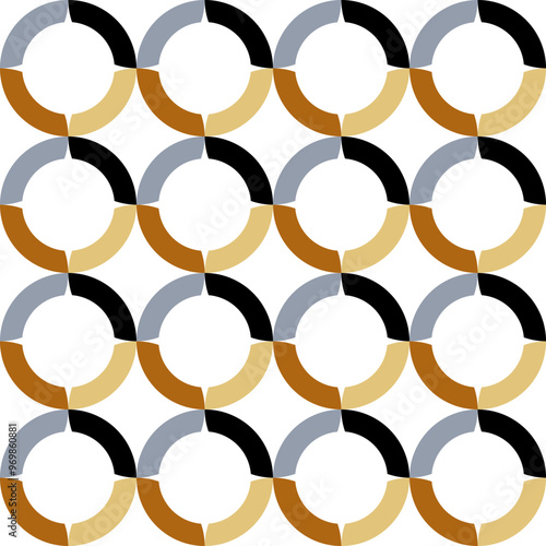Seamless abstract geometric pattern. Vector Illustration