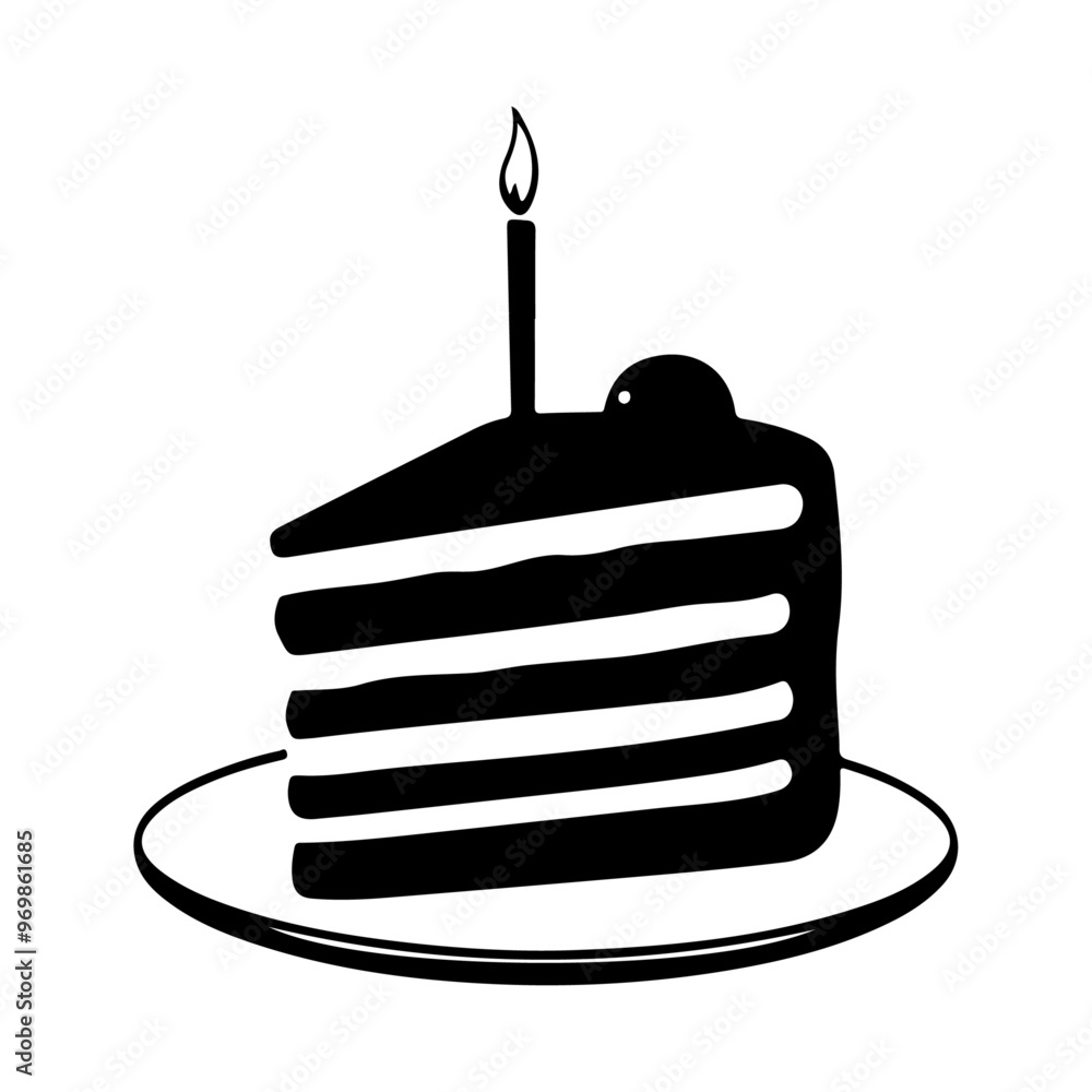 cake illustration vector silhouette, isolated white background cake illustration vector silhouette, isolated white background