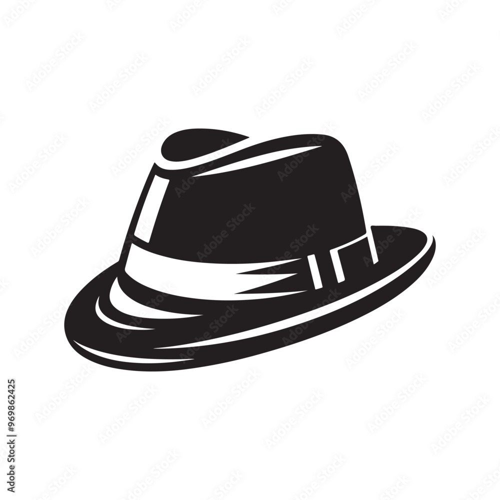 Stylish Hat Cap Silhouette Vectors for Print & Web Design Stylish Hat Cap Silhouette Vectors for Print & Web Design