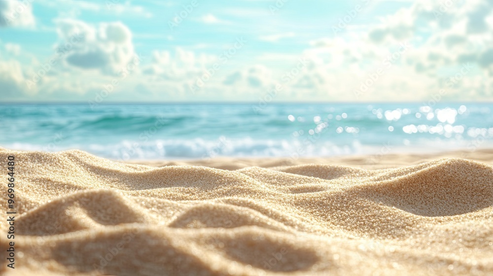 summer background of beach sand in the foreground and sea in the background summer background of beach sand in the foreground and sea in the background
