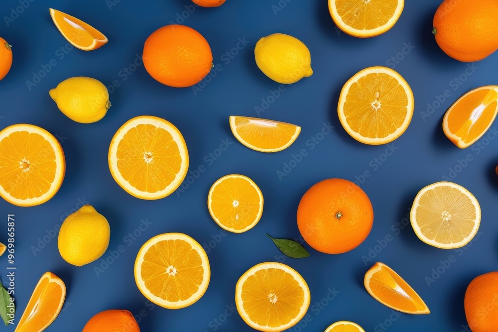 Close-up of oranges. Beautiful simple AI generated image Close-up of oranges. Beautiful simple AI generated image