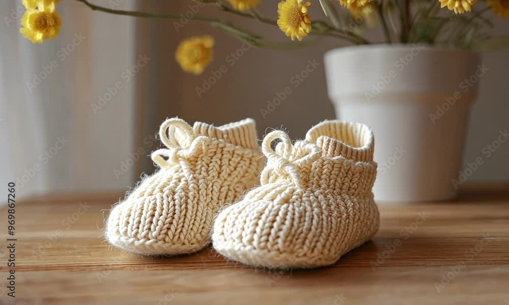 Knitted Baby Booties Knitted Baby Booties