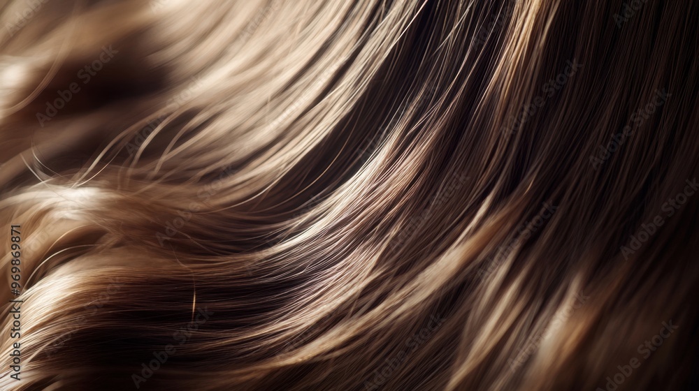 Close-up of flowing hair texture, abstract beauty concept Close-up of flowing hair texture, abstract beauty concept