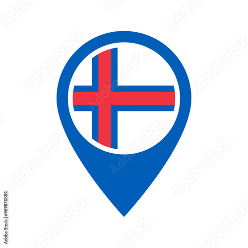 Free Download Faroe Islands flag location icon - GFXLoad