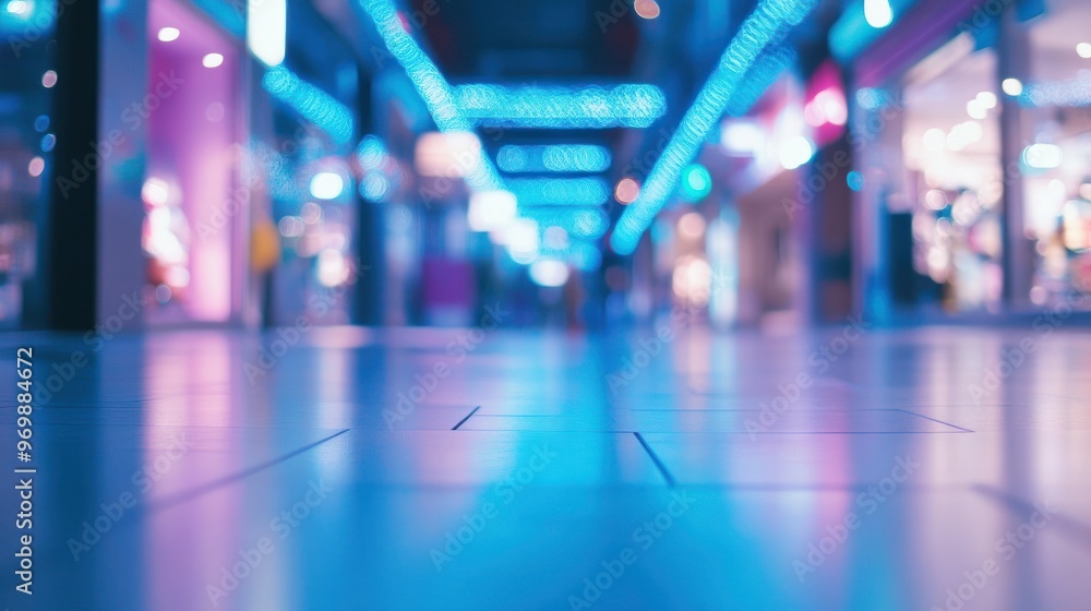 A Blurred View of a Shopping Mall A Blurred View of a Shopping Mall