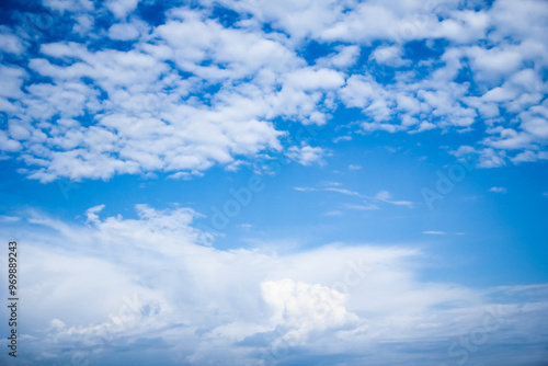 A beautiful sky clouds in nature in an atmosphere of clean air