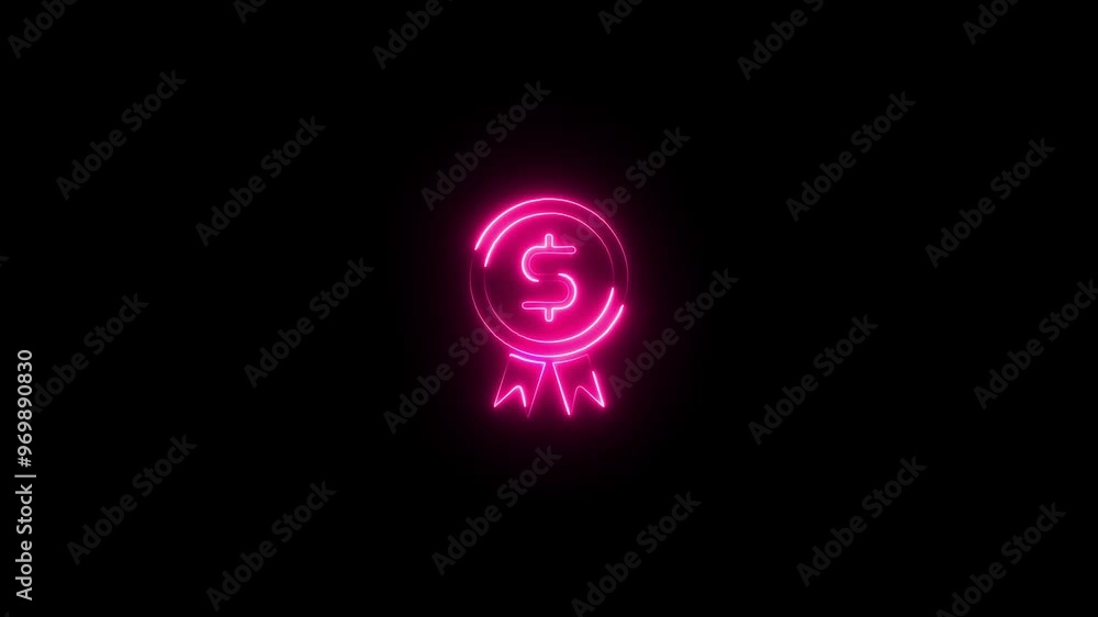 glowing neon sign , dollar neon text . glowing neon sign , dollar neon text .