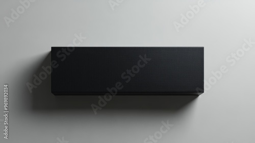 Wallpaper Mural This image showcases a blank black wine box mockup, perfect for showcasing your wine label designs. The box sits on a light gray background, creating a clean and minimalist aesthetic. It symbolizes so Torontodigital.ca