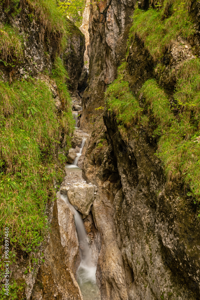 Teutelsklamm or in english devils gorge near Sankt Ulrich in Tyrol in Austria Teutelsklamm or in english devils gorge near Sankt Ulrich in Tyrol in Austria