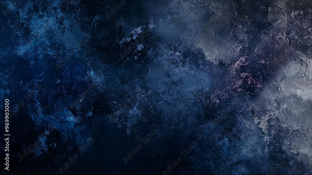 Obraz premium Dark Abstract Cloudscape with Moody Blue and Black Hues – Atmospheric and Dramatic Art
