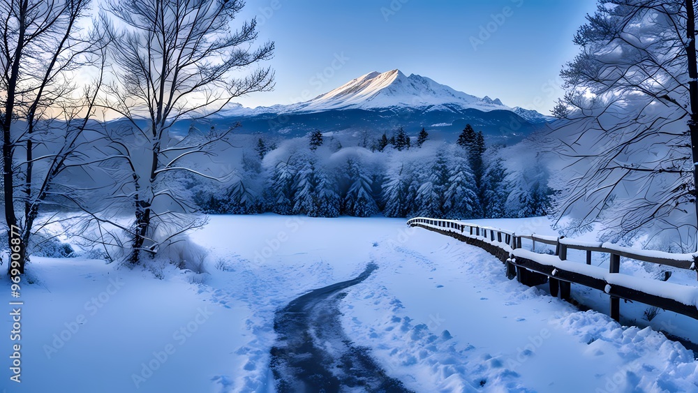Obraz premium winter in the mountains