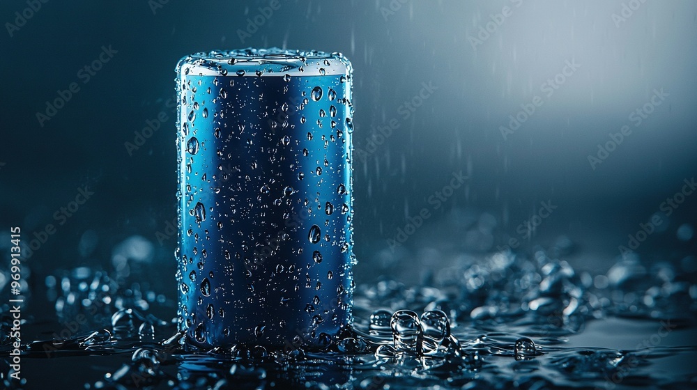 A close-up photo of a soda can showing water droplets on its surface and the bottom A close-up photo of a soda can showing water droplets on its surface and the bottom