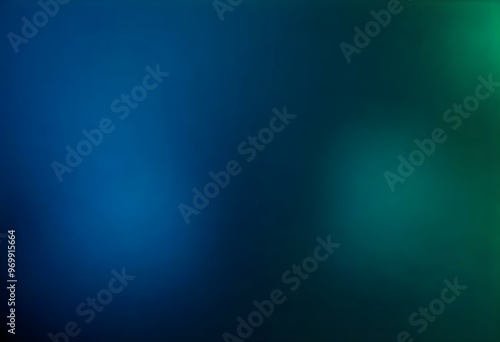 blue to dark green gradient with soft light diffusion create with ai