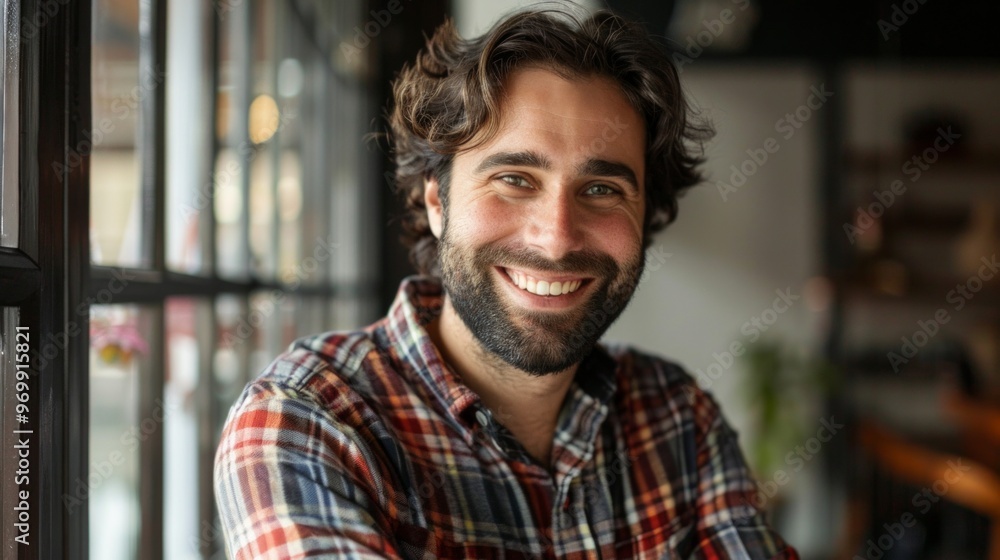 Portrait of a handsome casual businessman smiling Portrait of a handsome casual businessman smiling