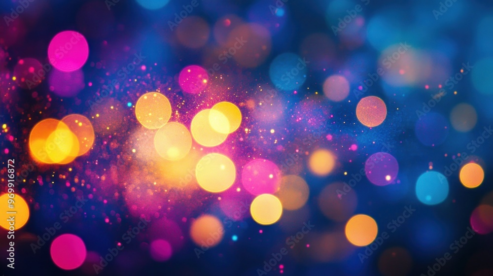 Obraz premium Abstract Bokeh Background with Colorful Lights