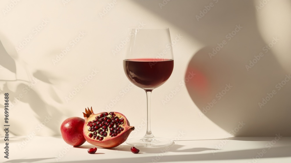 Sunlight and Pomegranate Still Life, Wine Glass, Red Fruit, Shadows, Still Life Photography, Minimalism, Food Styling Sunlight and Pomegranate Still Life, Wine Glass, Red Fruit, Shadows, Still Life Photography, Minimalism, Food Styling