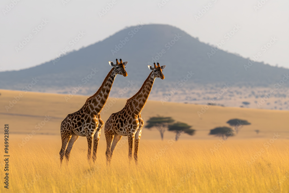 Obraz premium giraffe in the savannah