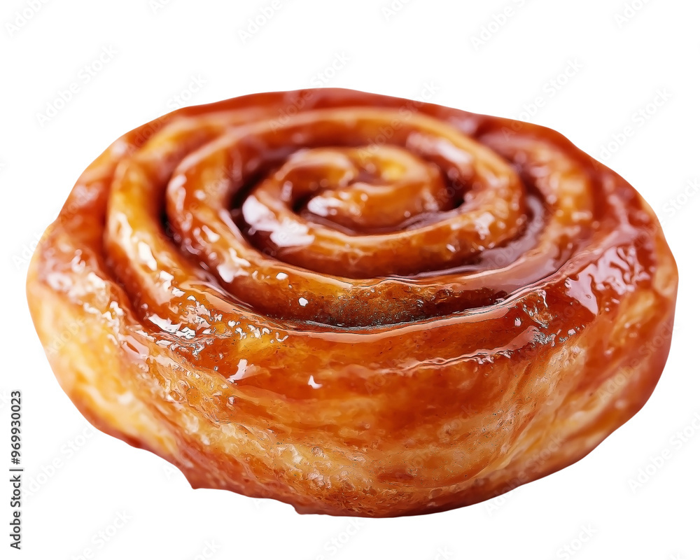 Yummy a piece of Cinnamon roll isolated on transparent background Yummy a piece of Cinnamon roll isolated on transparent background