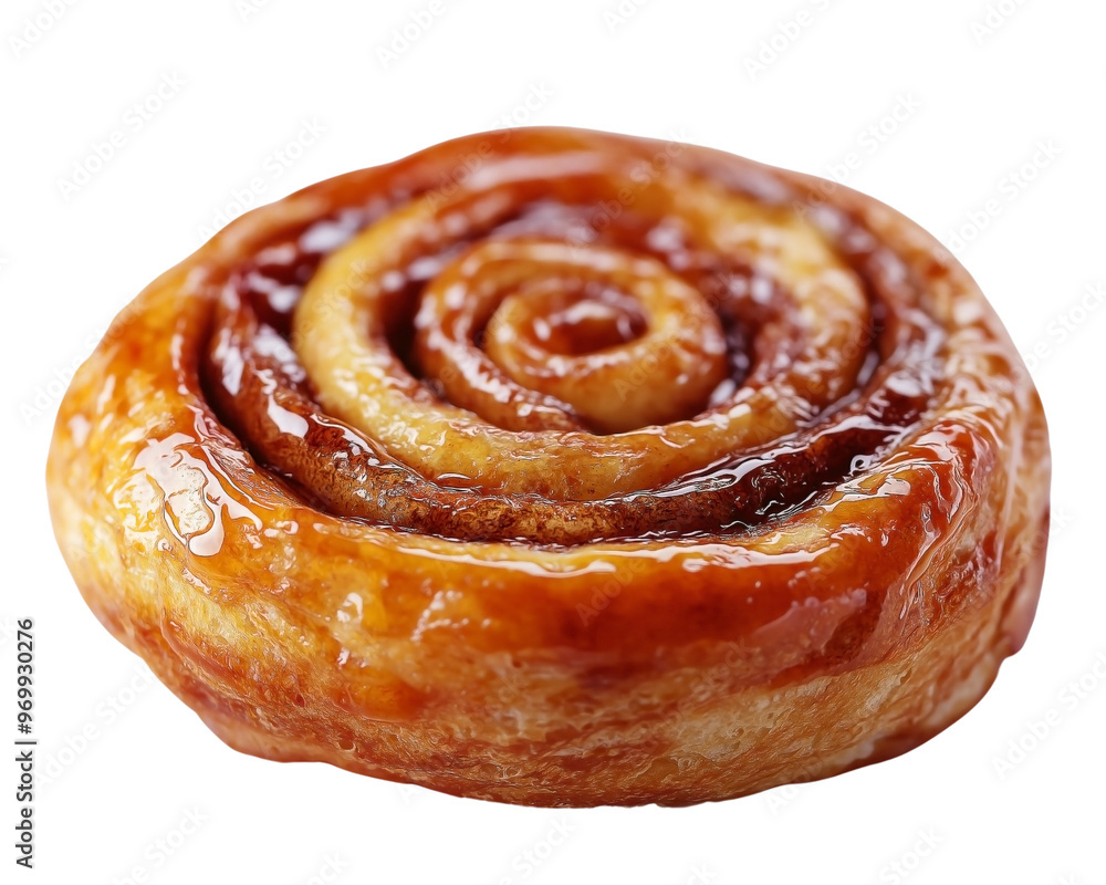 Yummy a piece of Cinnamon roll isolated on transparent background Yummy a piece of Cinnamon roll isolated on transparent background