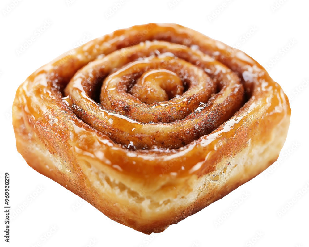 Yummy a piece of Cinnamon roll isolated on transparent background Yummy a piece of Cinnamon roll isolated on transparent background