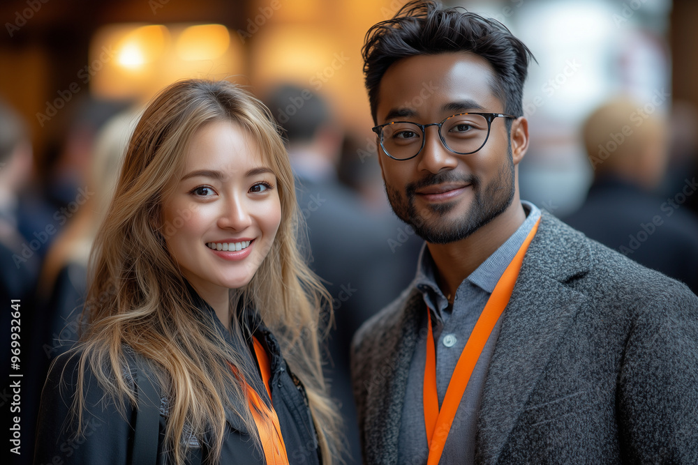 A B2B networking event where businesses from different sectors exchange ideas and business cards. A B2B networking event where businesses from different sectors exchange ideas and business cards.