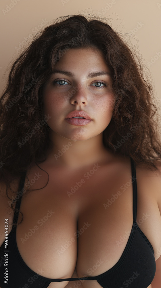 Close-Up Portrait of a Young Woman in Bikini Close-Up Portrait of a Young Woman in Bikini