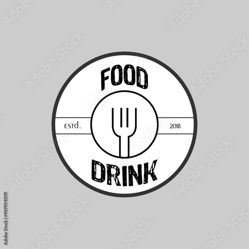 food&drink logo design