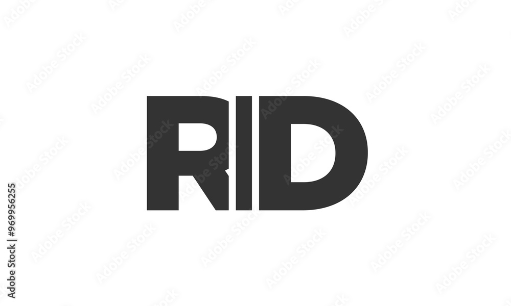 RID logo design template with strong and modern bold text. Initial based vector logotype featuring simple and minimal typography. Trendy company identity. RID logo design template with strong and modern bold text. Initial based vector logotype featuring simple and minimal typography. Trendy company identity.