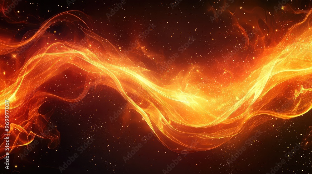 Abstract Fire Background with Dynamic Flames and Flowing Waves, Perfect for Themes of Energy, Heat, and Intensity in Design and Art Projects Abstract Fire Background with Dynamic Flames and Flowing Waves, Perfect for Themes of Energy, Heat, and Intensity in Design and Art Projects