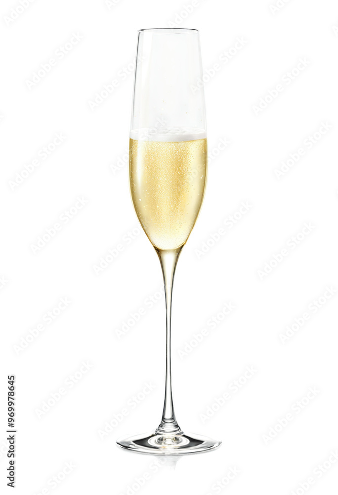 Glass of Champagne on a transparent background Glass of Champagne on a transparent background