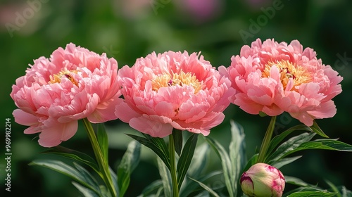 Close-Up of Delicate Pink Peonies, Capturing the Intricate Beauty and Softness of the Blossoms