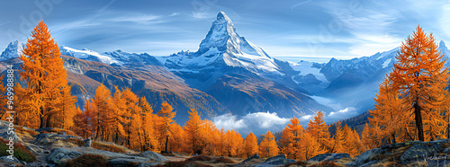 Wallpaper Mural Matterhorn Slopes in Autumn Torontodigital.ca