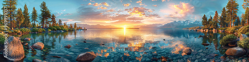 Lake Tahoe Panorama at Sand Harbor State Park