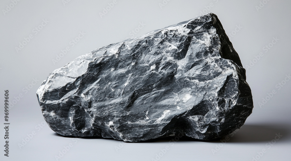 A large grey rock sits on a grey background all by itself. isolated on a solid gray background. Illustrations
A large grey rock sits on a grey background all by itself. isolated on a solid gray background. Illustrations