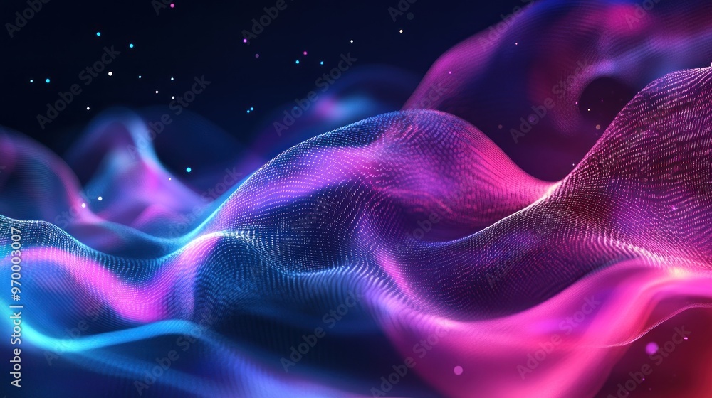 Obraz premium Abstract Wavy Lights