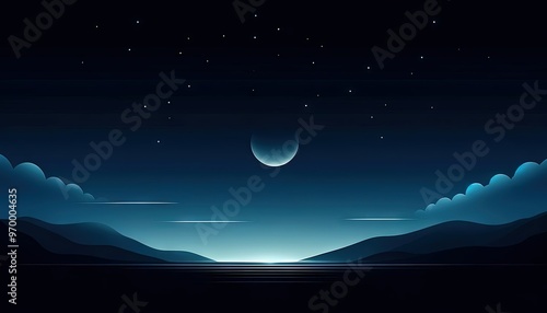 moon and stars