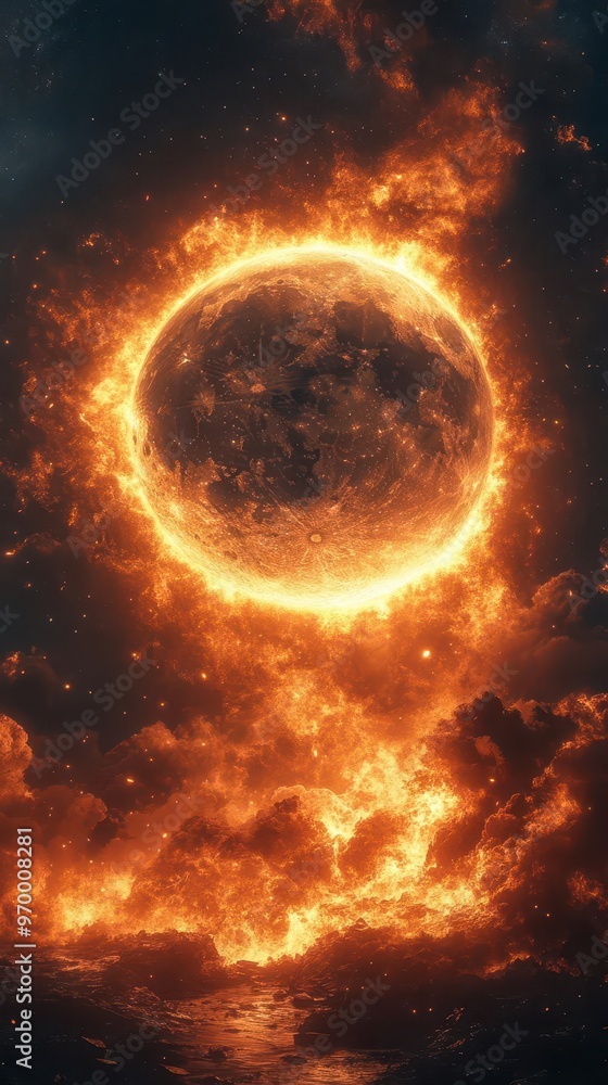 haunting portrayal of environmental crisis withering earth suspended in cosmic void atmosphere ablaze with climate change melting icecaps and rising seas poignant reminder of global warming haunting portrayal of environmental crisis withering earth suspended in cosmic void atmosphere ablaze with climate change melting icecaps and rising seas poignant reminder of global warming