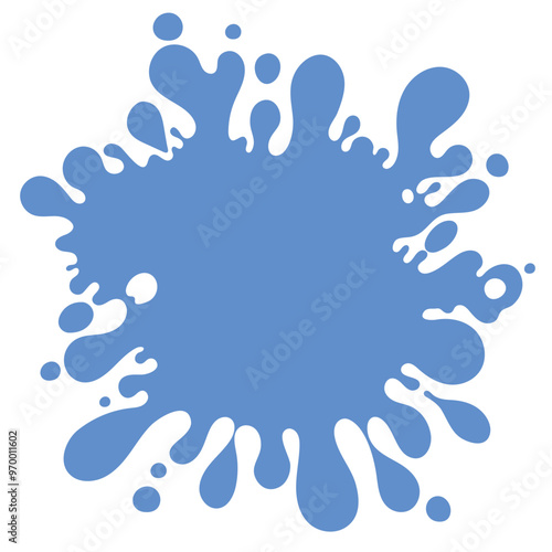 Vector abstract complex shape, fluid blotch spot image as template for background. Dynamical colored rounded backdrop.