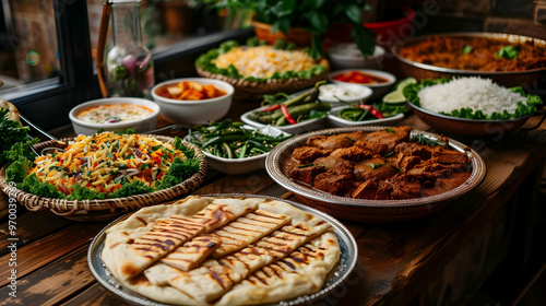 Traditional Indian Wedding Buffet Spread Rest