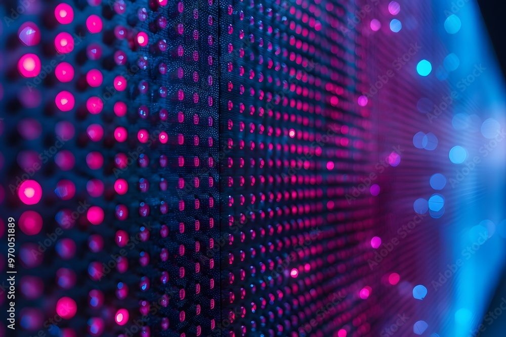 Vibrant LED Display with Dynamic Color Patterns Vibrant LED Display with Dynamic Color Patterns