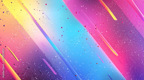 Colourful 80s and 90s style background banner with a noisy gradient texture.