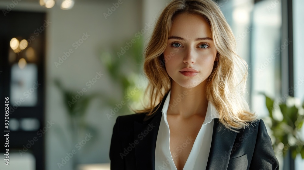 Portrait of a Confident Woman in a Business Suit Portrait of a Confident Woman in a Business Suit