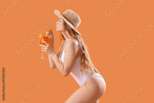Beautiful young woman in sw...