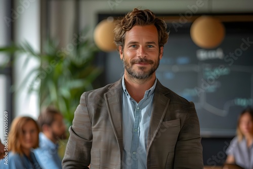 Wallpaper Mural Confident Professional in a Modern Office Setting Torontodigital.ca