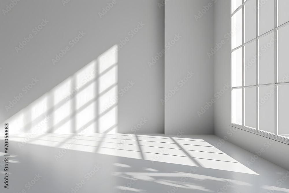 Bright and Minimalist Interior with Soft Shadows and Natural Light Bright and Minimalist Interior with Soft Shadows and Natural Light